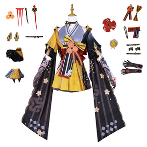 Genshin Impact Chiori Cosplay Costume Suit Kimono Uniform Halloween Party Role Play Outfit