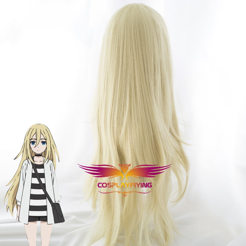 Uearlid Anime Angels of Death Cosplay Ray Wig Long Straight  Gold Costume Party Wig +Wig Cap Coser Wig : Clothing, Shoes & Jewelry