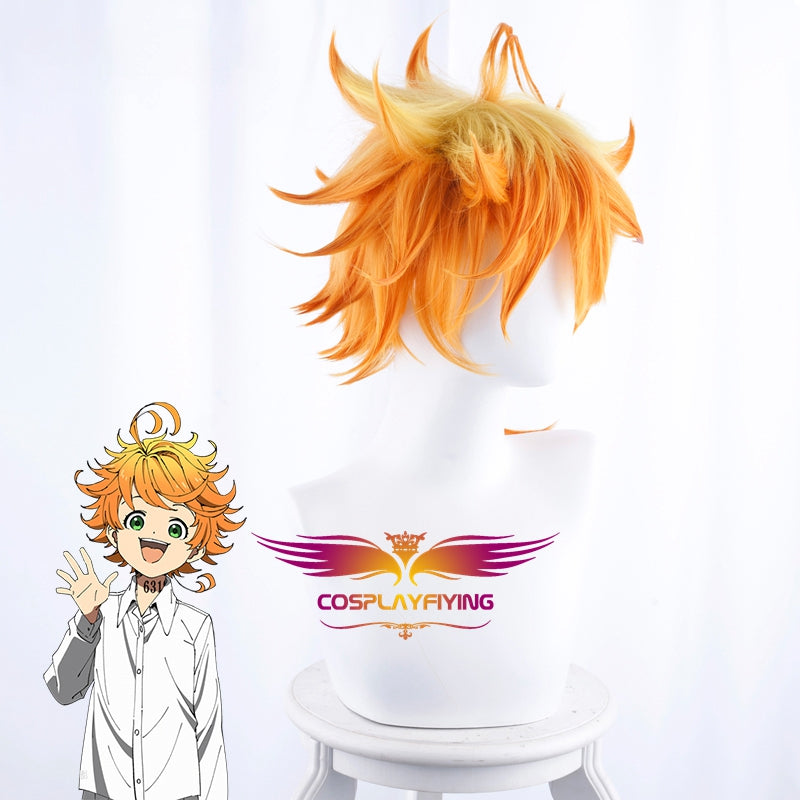 Anime The Promised Neverland Emma Yellow Cosplay Wigs