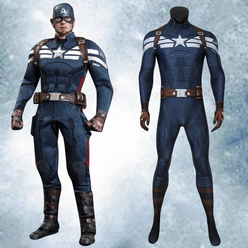Cosplayflying - Buy Marvel Avengers Captain America: The Winter Soldier Steve Rogers Jumpsuit Cosplay Costume for Carnival Halloween Simple Version Cosplayflying - Buy Marvel Avengers Captain America: The Winter Soldier Steve Rogers Jumpsuit Cosplay Costume for Carnival Halloween Simple Version