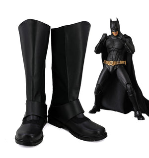 Batman Bruce Wayne Cosplay Shoes Boots Custom Made for Adult Men and Women