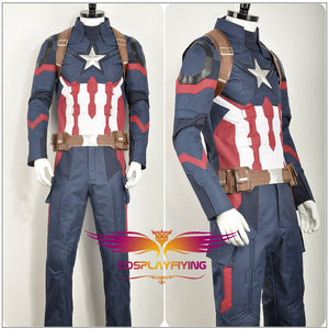 Captain America 2: Winter Soldier Avengers Steve Rogers Cosplay Costume for Halloween Carnival