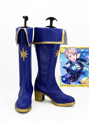 Game Anime Ensemble Stars Knights Cosplay Shoes Boots Custom Made for Adult Men and Women Halloween Carnival
