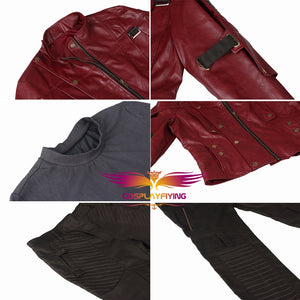 Marvel Comics Guardians of the Galaxy Star Lord Peter Jason Quill Jaket Adult Men Cosplay Costume Full Set for Halloween Carnival
