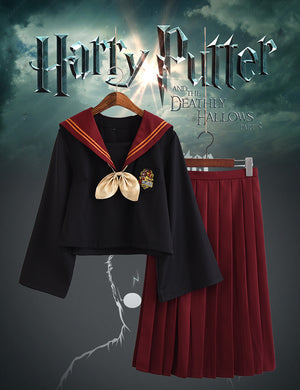 Harry Potter Hogwarts Gryffindor Slytherin Japanese JK Uniform Sailor Suit Halloween Carnival