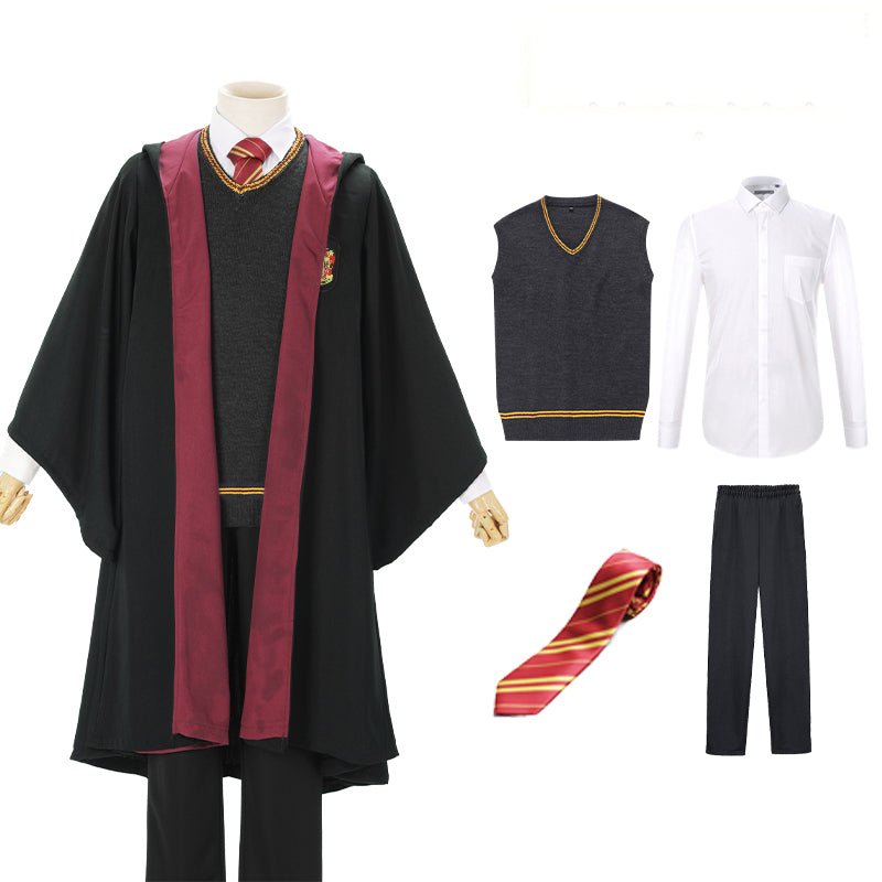 Cosplayflying - Buy Harry Potter Hogwarts Gryffindor Slytherin Ravenclaw  Hufflepuff Wizard Witch Robe Uniform without Scarf Cosplay Costume Male Halloween  Carnival Version A