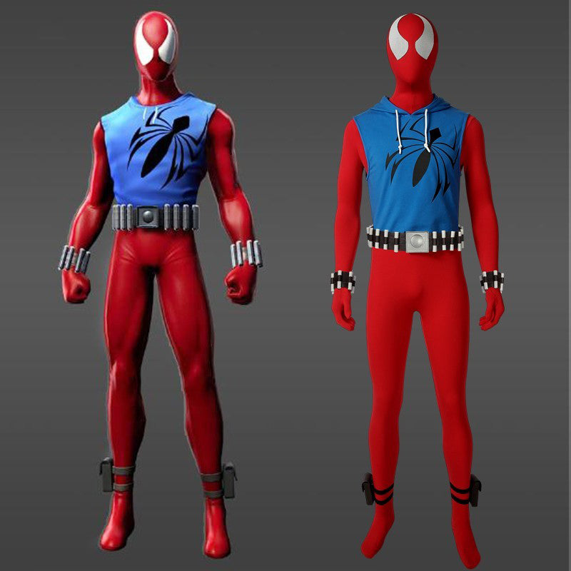 Spiderman PS4 Undies Suit Cosplay Costume Adult Kids