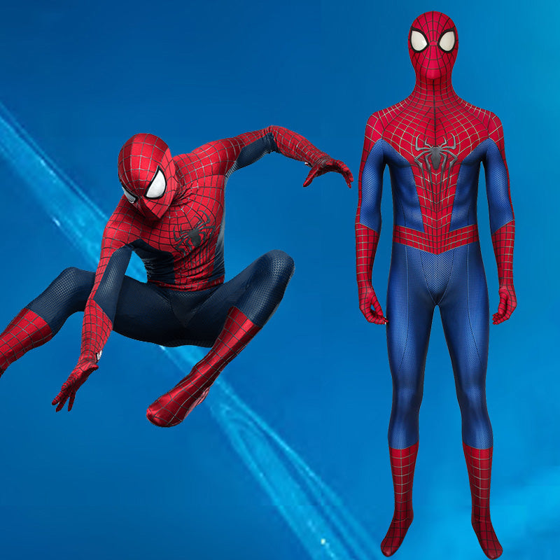 The Amazing 2 Spider-man Jumpsuit Spiderman Spandex Cosplay Costume  Halloween