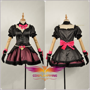 OW Overwatch D.VA DVA Hana Song Lolita Black Cat Officer Dress Cosplay Costume Outfit