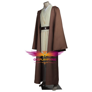 Star Wars Obi Wan Kenobi Jedi Knight Battle Robe Adult Men Cosplay Costume Full Set for Halloween Carnival