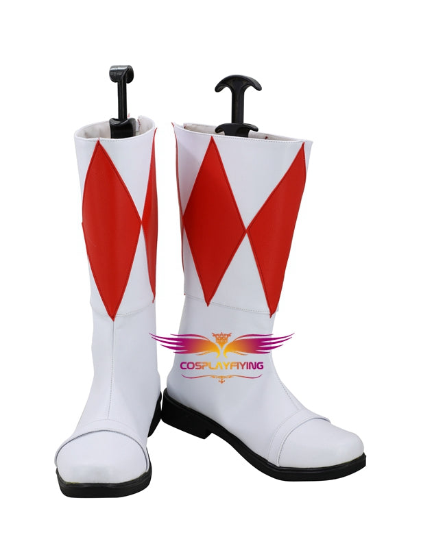 Cosplayflying Buy TV Series Mighty Morphin Power Rangers Jason Rocky Cosplay Shoes Boots Custom Made for Adult Men and Women Halloween Carnival