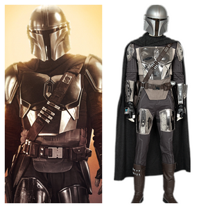 The Mandalorian Star Wars Mandalorian Armor Cosplay Costume Shoes Helmet for Adult Halloween Carnival Party