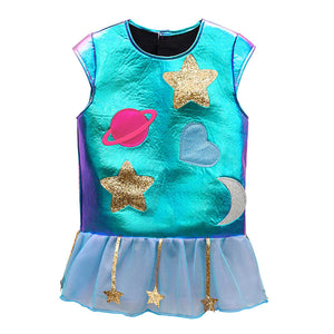 Alien ET Dress Cosplay Costume Children Party Outfit Stage Performance Clothing