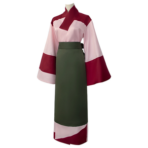 Anime Inuyasha Sango Cosplay Costume Kimono Samurai Combat Attire Halloween Clothing Set