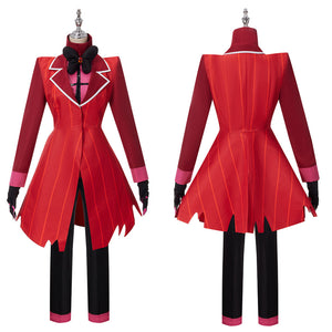 Anime Hazbin Hotel Alastor Cosplay Costume Suit Jacket Coat Shirt Pants for Halloween Carnival