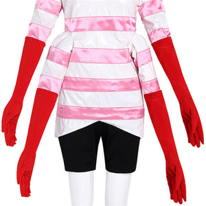 Hazbin Hotel Angel Dust Cosplay Costume Double Glove Design Halloween Clothing