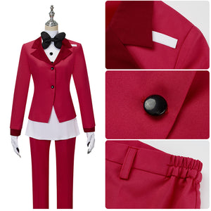 Anime Hazbin Hotel Charlie Cosplay Costume Suit Tops Shirt Pants Halloween Carnival Outfit