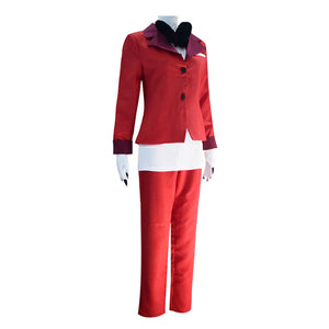 Anime Hazbin Hotel Charlie Cosplay Costume Red Halloween Party Uniform With Gloves