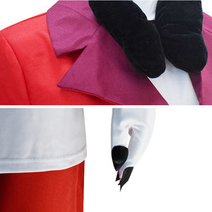 Anime Hazbin Hotel Charlie Cosplay Costume Red Halloween Party Uniform With Gloves