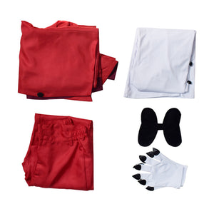 Anime Hazbin Hotel Charlie Cosplay Costume Red Halloween Party Uniform With Gloves