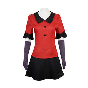 Anime Hazbin Hotel Vaggie Cosplay Costume Shirt Skirt Halloween Carnival Outfit for Women