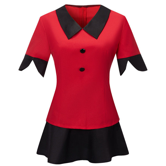 Anime Hazbin Hotel Vaggie Cosplay Costume Suit Shirt Skirt Halloween Outfit Uniform