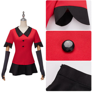 Anime Hazbin Hotel Vaggie Cosplay Costume Suit Shirt Skirt Halloween Outfit Uniform