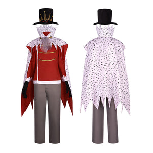 Anime Helluva Boss Stolas Cosplay Costume Jacket Coat Pants Cloak Hat Halloween Carnival Outfit