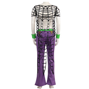 Anime JoJo's Bizarre Adventure Diavolo Cosplay Costume Hollow Top Halloween Carnival Clothing