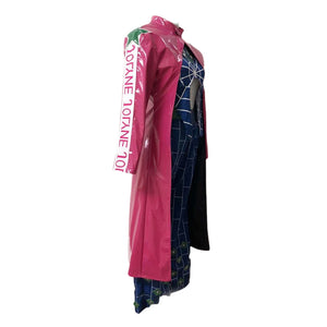 Anime JoJo's Bizarre Adventure Jolyne Cujoh Cosplay Costume Long Windbreaker Clothig