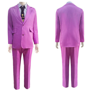 Anime JoJo's Bizarre Adventure Kira Yoshikage Cosplay Costume Halloween Suit Set