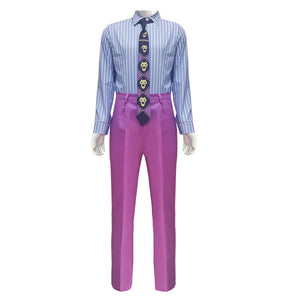 Anime JoJo's Bizarre Adventure Kira Yoshikage Cosplay Costume Halloween Suit Set