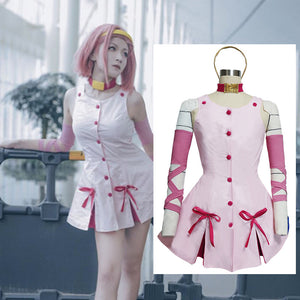 Anime JoJo's Bizarre Adventure Sugimoto Reimi Cosplay Costume Pink Uniform Set