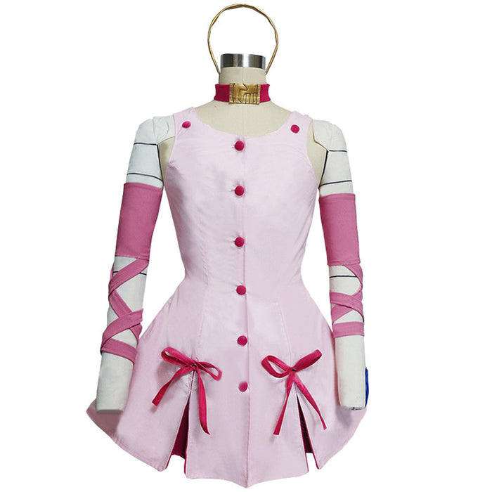 Anime JoJo's Bizarre Adventure Sugimoto Reimi Cosplay Costume Pink Uniform Set