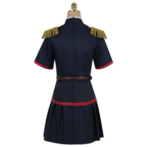 Anime Chained Soldier Mato Seihei no Slave Uzen Kyoka Cosplay Costume Black Combat Uniform Set Suit