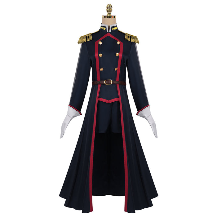 Anime Chained Soldier Mato Seihei no Slave Uzen Kyoka Cosplay Costume Black Combat Uniform Set Suit