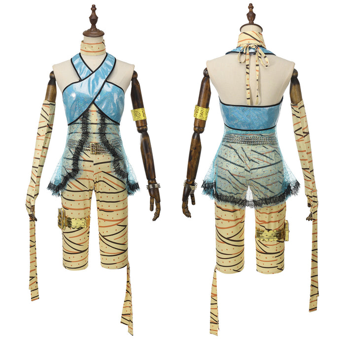 Anime Monster High Cleo De Nile Cosplay Costume Performance Outfits