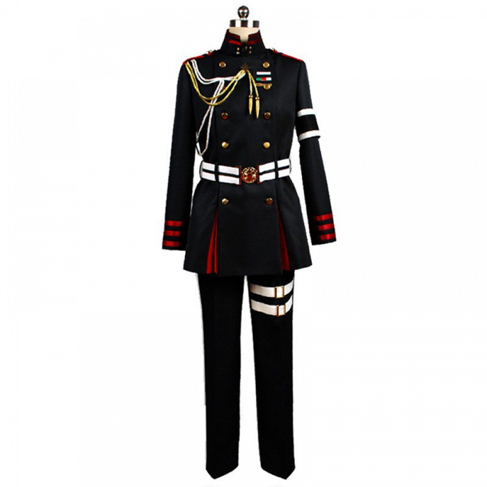 Anime Seraph of the end Guren Ichinose Military Cosplay Costumes Captain's Combat Uniform