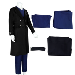 Anime Shigaraki Tomura Cosplay Costume Black Trench Coat Set Halloween Clothing