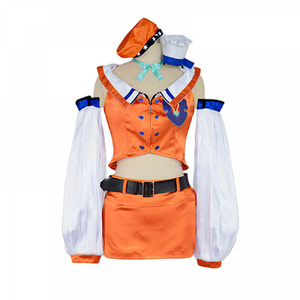 Anime VTuber Takanashi Kiara Cosplay Costume Hololive EN Tenchou Kusotori Uniform Halloween Outfit Woman Kawaii Suit