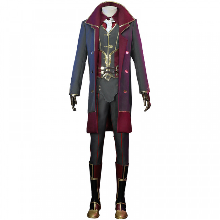 Arcane：League of Legends Silco Cosplay Costume Mens Black Outfits Carnival Suit Halloween