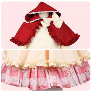 Hetalia World Stars Belgium Cosplay Costume Dress Hooded Shawl Lolita Girl Halloween Christmas Suits