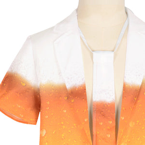 Beer Festival Shirts Men Fashion Digital 3D Print Button Short Sleeve Hawaiian Oktoberfest Clothing