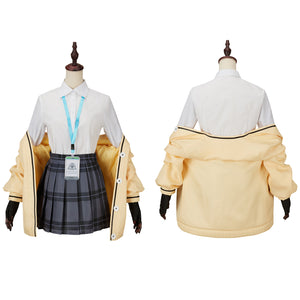 Blue Archive Izayoi Nonomi Cosplay Costume Women Shirts Jackets Clothing Campus Uniforms