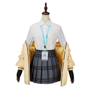 Blue Archive Izayoi Nonomi Cosplay Costume Women Shirts Jackets Clothing Campus Uniforms