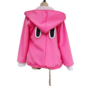 Blue Archive Mashiro Swimsuit Cosplay Costume Black Camisole Skirt Swimwear Pink Jacket