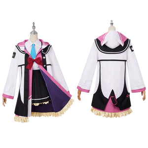 Game Blue Archive Saiba Momoi Cosplay Costume Jacket Coat Shirt Skirt Halloween Carnival Outfit