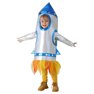 Children Rocket Cosplay Costume Sports Games Space Stage Performance Clothing