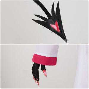 Hazbin Hotel Lucifer Morning Star Cosplay Costume White Tailcoat Set Party Uniform