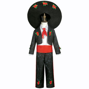 Day of the Dead Children Cosplay Costume Retro Mexican performance clothing Halloween Set